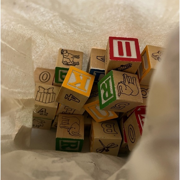 Ryan’s Room Bag Of Blocks ABC’s Numbers & Pictures 36 Blocks In All - Picture 3 of 6